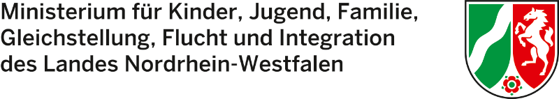 Logo Ministerium für Kinder, Familie, Flüchtlinge und Integration des Landes Nordrhein-Westfalen